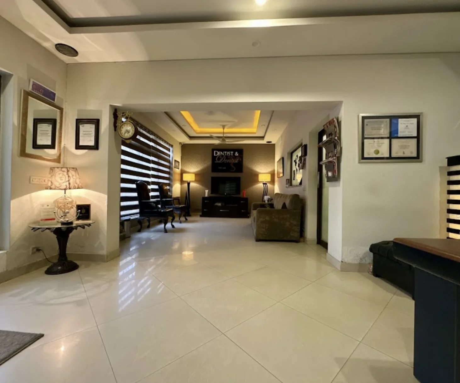 Gulberg clinic waiting area