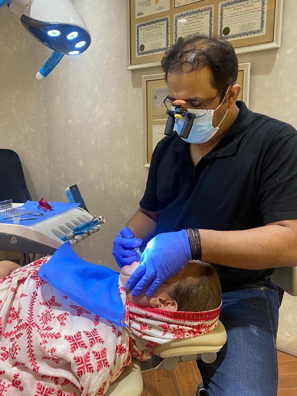Dr. Omar at work — DHA clinic